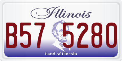 IL license plate B575280