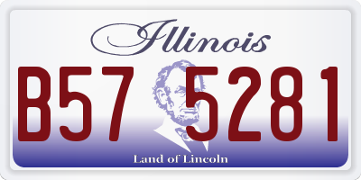 IL license plate B575281