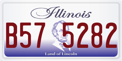 IL license plate B575282