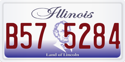 IL license plate B575284