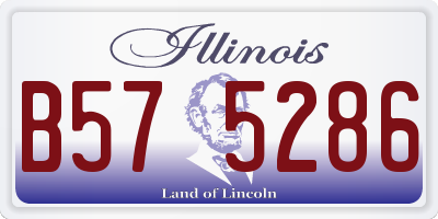 IL license plate B575286
