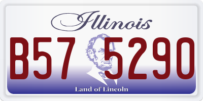 IL license plate B575290