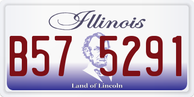 IL license plate B575291