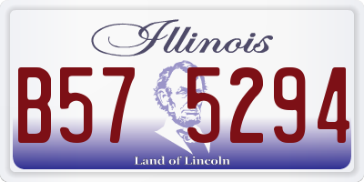 IL license plate B575294