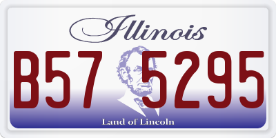 IL license plate B575295
