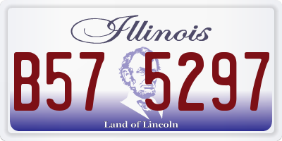IL license plate B575297