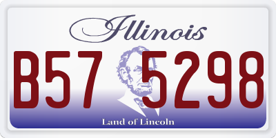 IL license plate B575298