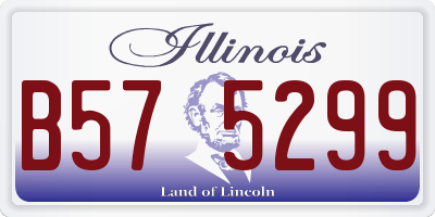 IL license plate B575299