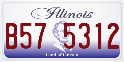IL license plate B575312