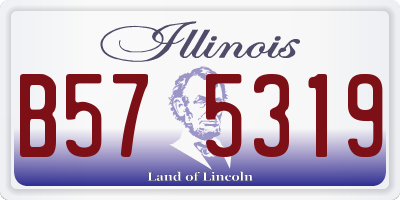 IL license plate B575319