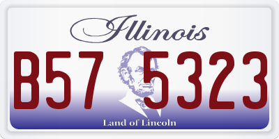 IL license plate B575323