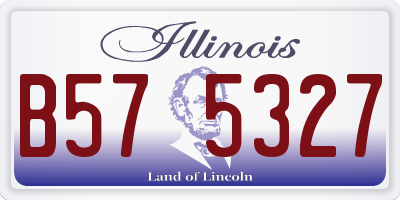 IL license plate B575327