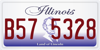 IL license plate B575328