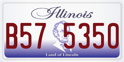 IL license plate B575350