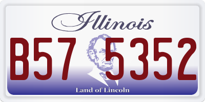 IL license plate B575352