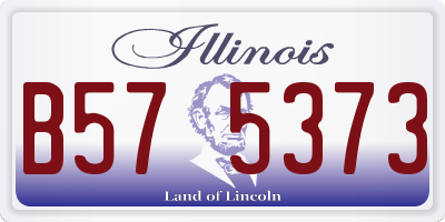 IL license plate B575373