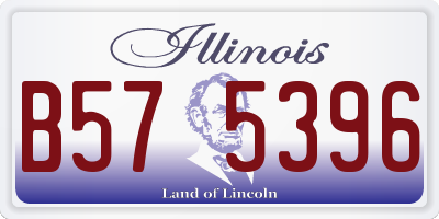 IL license plate B575396