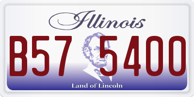IL license plate B575400