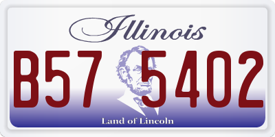 IL license plate B575402