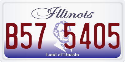 IL license plate B575405
