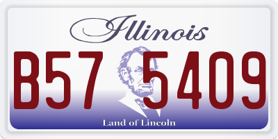 IL license plate B575409