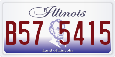 IL license plate B575415