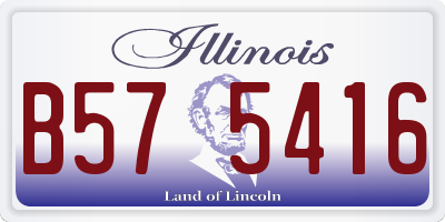 IL license plate B575416