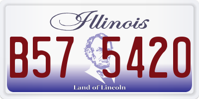 IL license plate B575420