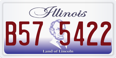 IL license plate B575422