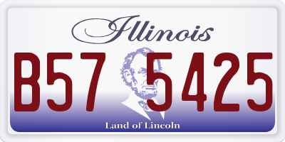 IL license plate B575425