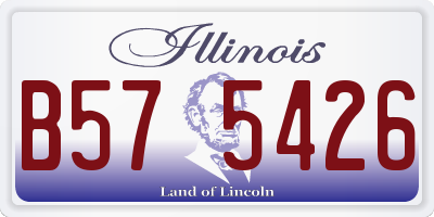 IL license plate B575426