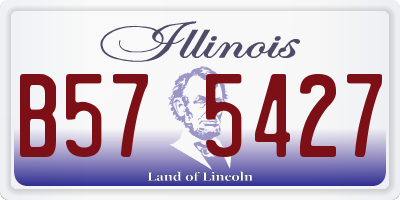 IL license plate B575427