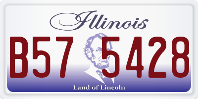 IL license plate B575428