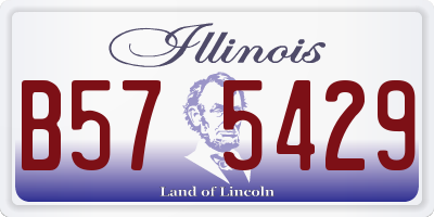 IL license plate B575429