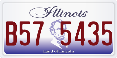 IL license plate B575435