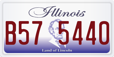 IL license plate B575440