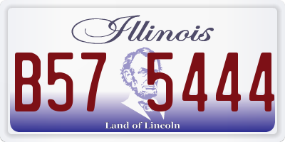 IL license plate B575444