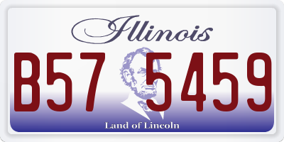 IL license plate B575459