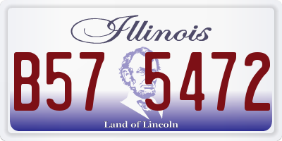 IL license plate B575472