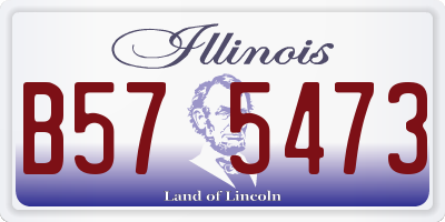 IL license plate B575473