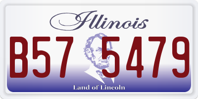 IL license plate B575479