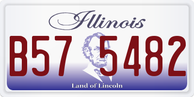 IL license plate B575482