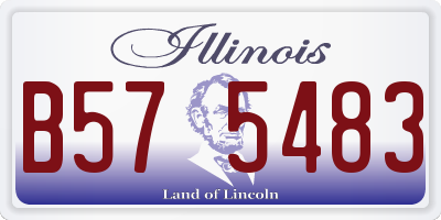 IL license plate B575483
