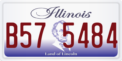 IL license plate B575484