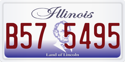 IL license plate B575495