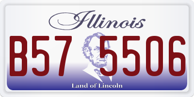 IL license plate B575506