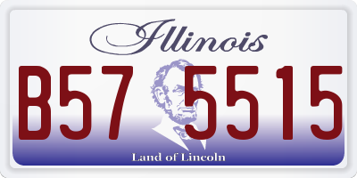 IL license plate B575515