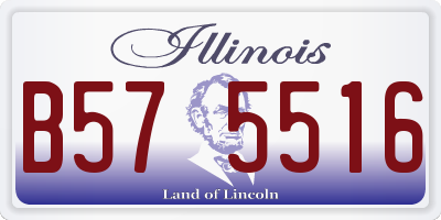 IL license plate B575516