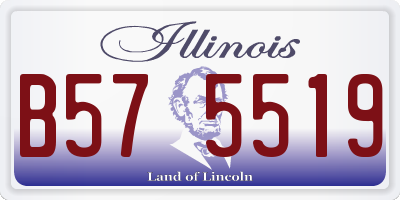 IL license plate B575519