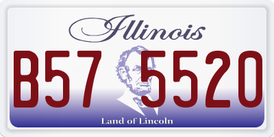 IL license plate B575520